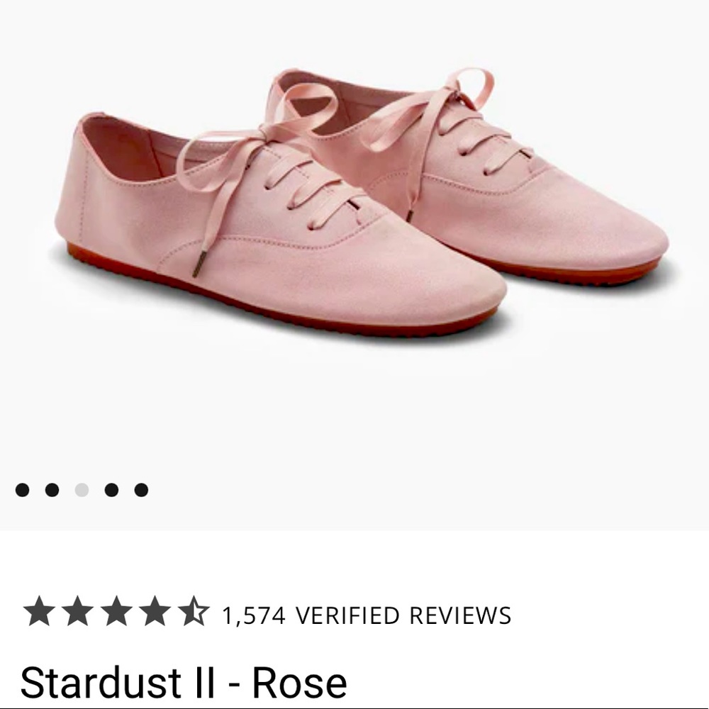 NWT another sole stardust II suede shoes in rose